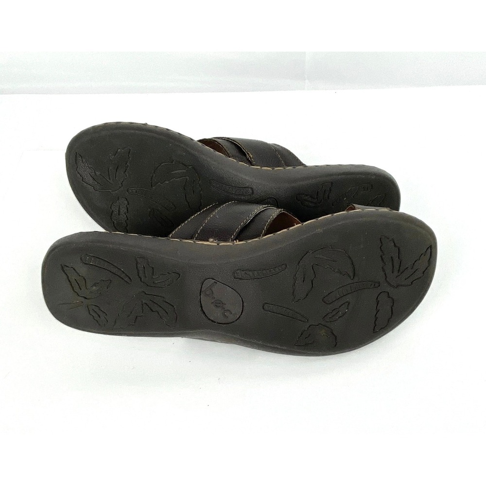 boc Born Sandals Women's 8 Slip On Slides Flats Shoes Flip Flops Brown 38.5 - Picture 8 of 9